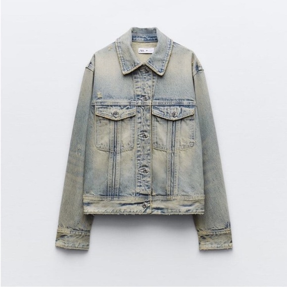 ZARA TRF DENIM JACKET - Picture 7 of 10